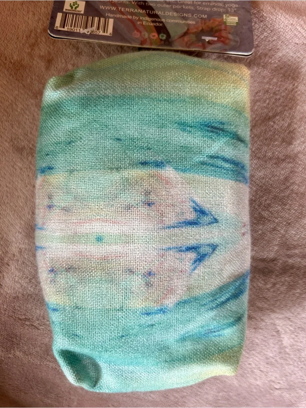 Terra Natural Designs Handmade Cosmetic Bag Medium NWT